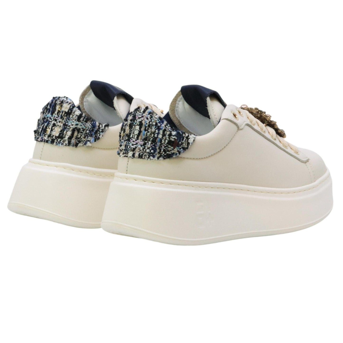 Combi sneakers donna in pelle panna PIA424APANNA CHIC GIO+