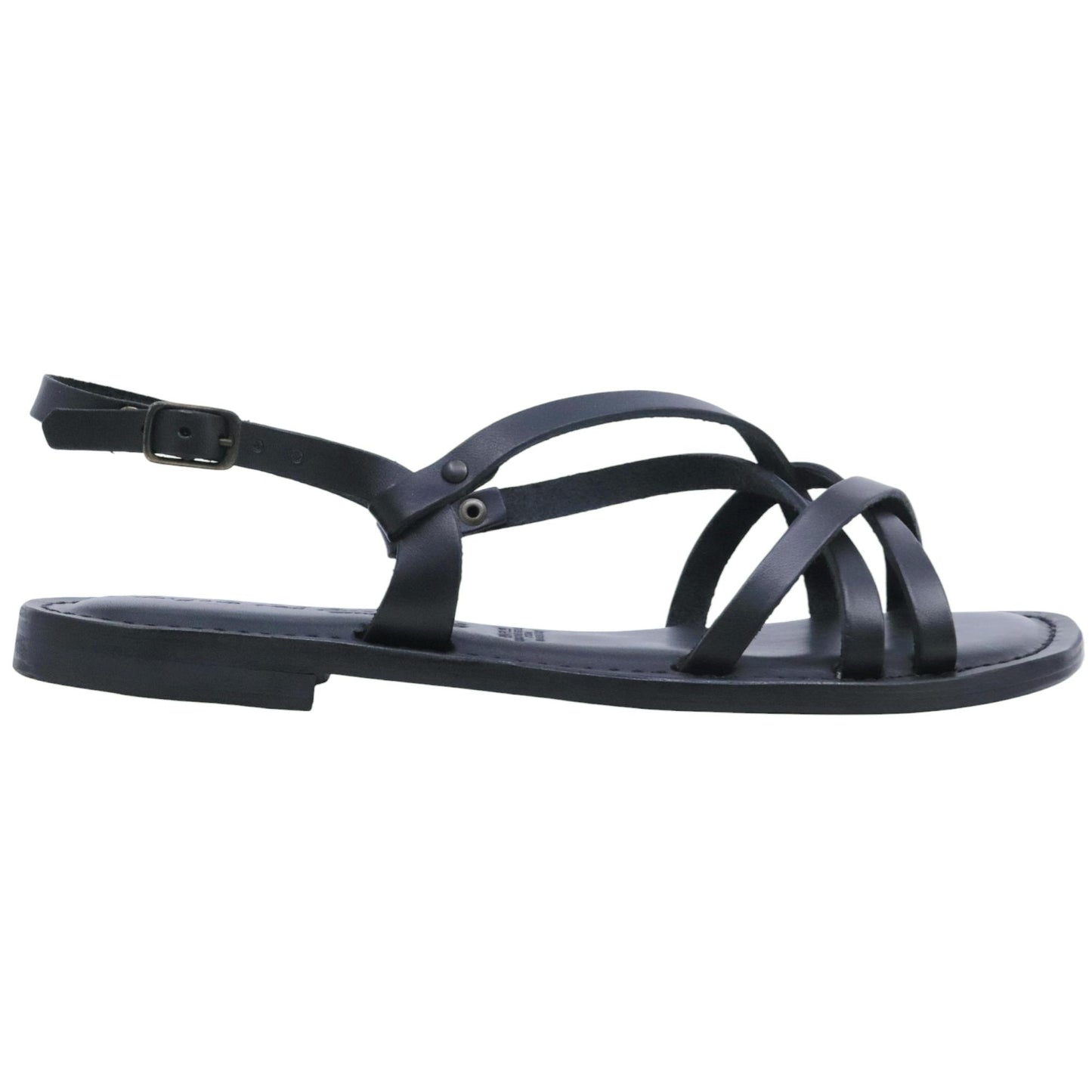 Sandalo donna L'angolo del cuoio Firenze 6651 in pelle nera 