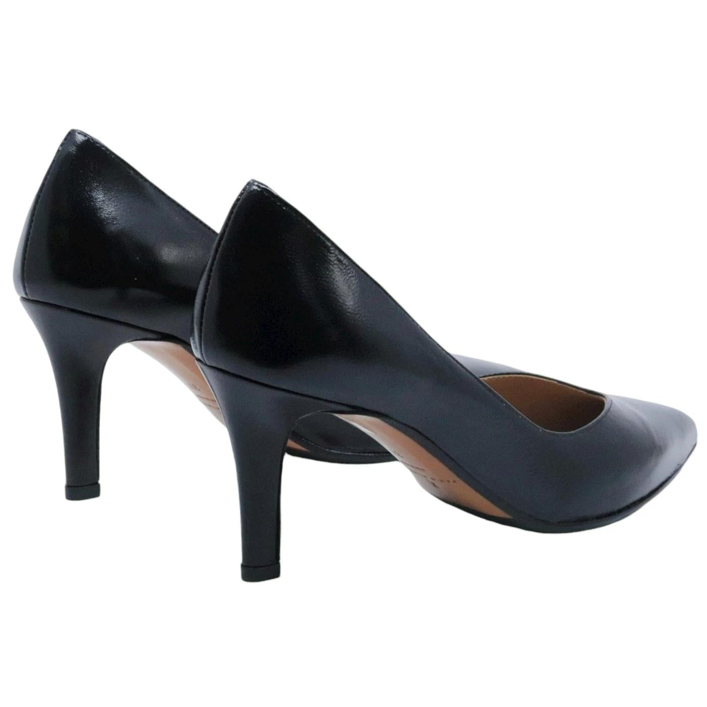 Décolleté Fabio Rusconi Adele in pelle verlux nera 