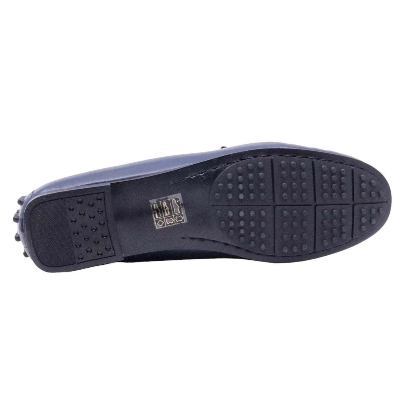 Mocassino donna Triver Flight 512 01 in pelle blu 