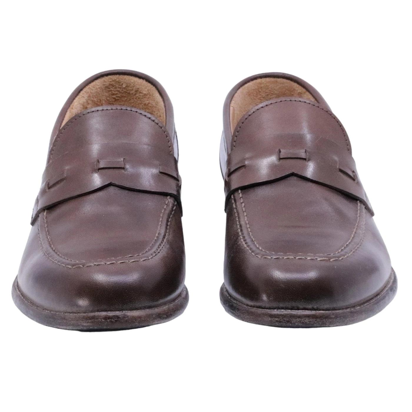 Mocassino uomo Moma 16402E in pelle marrone ebano 