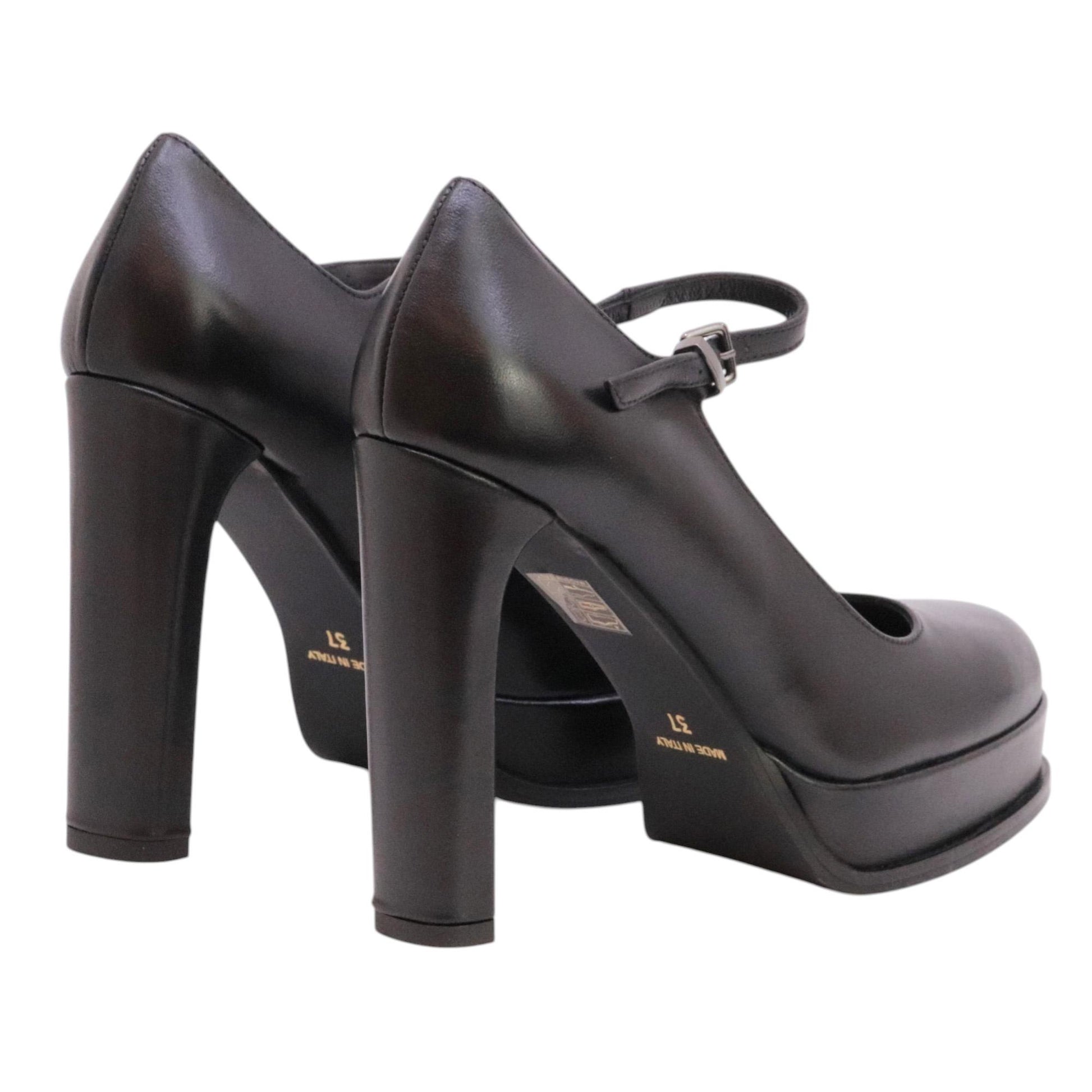 Chantal 1962 2811 décolleté donna in pelle nera 