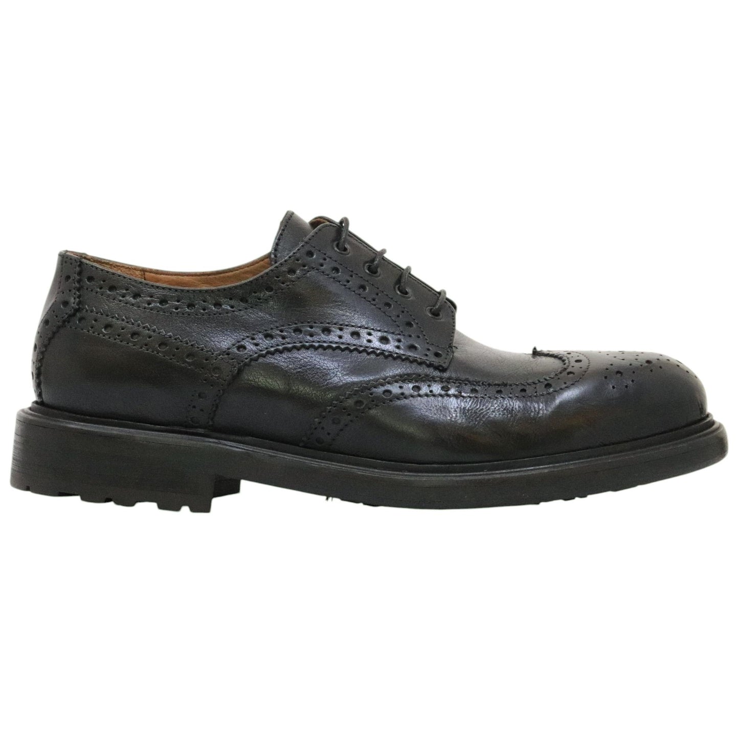 Crispiniano 481 derby uomo pelle nera 