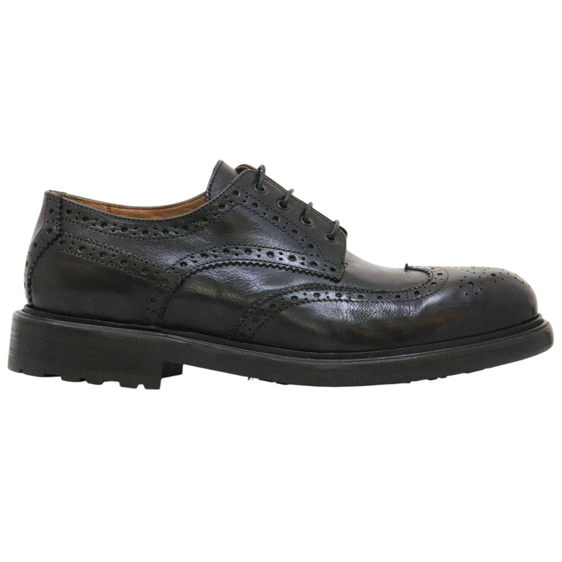 Crispiniano 481 derby uomo pelle nera 