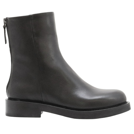 The Seller MW547 stivaletto donna in pelle nera con zip posteriore 