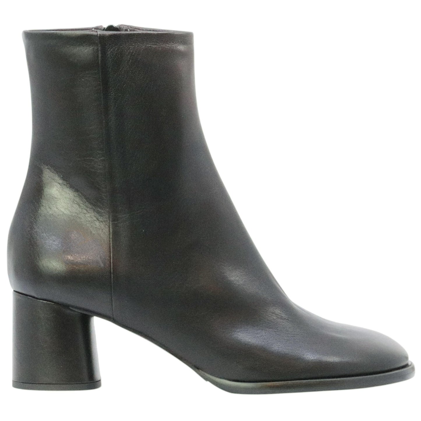 Fabio Rusconi 2747 stivaletto donna in pelle nera con zip laterale 