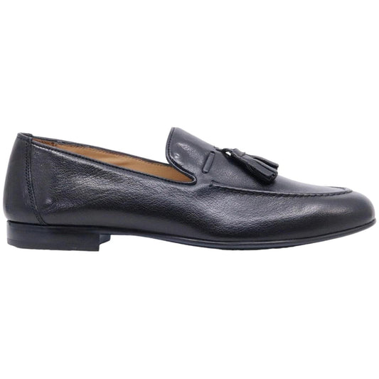 Mocassino uomo Antica Cuoieria 22678 in pelle nera 