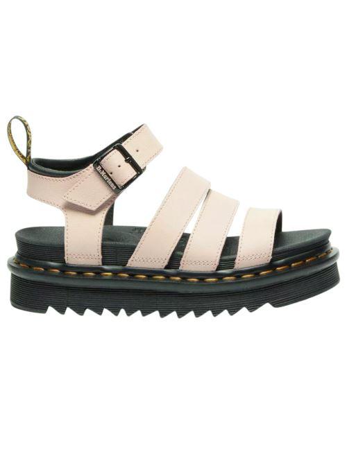 Dr Martens Blaire Athena sandalo donna in pelle rosa. 