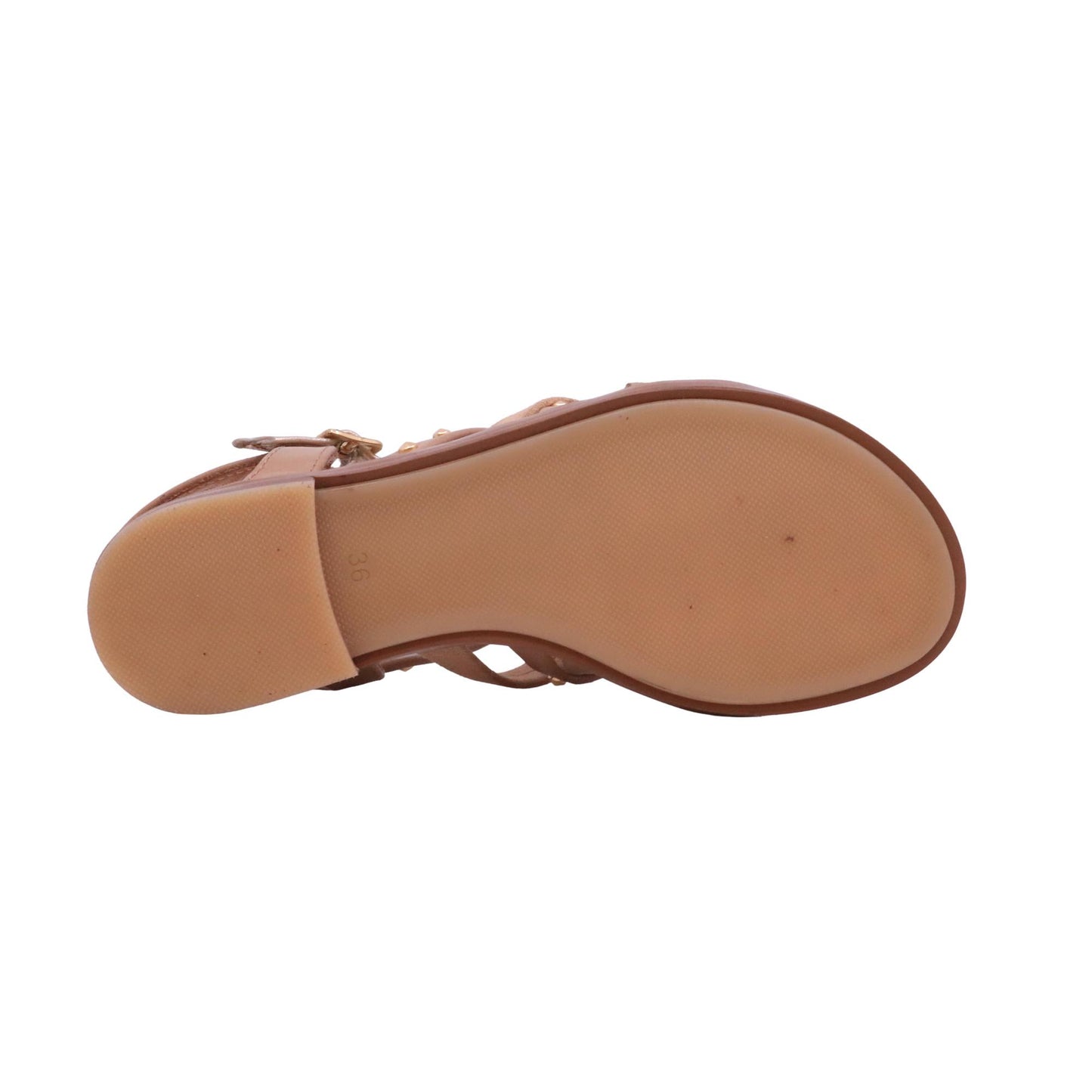 Mjus Orlana N17011 sandalo donna in camoscio avana con borchie casual estivo 