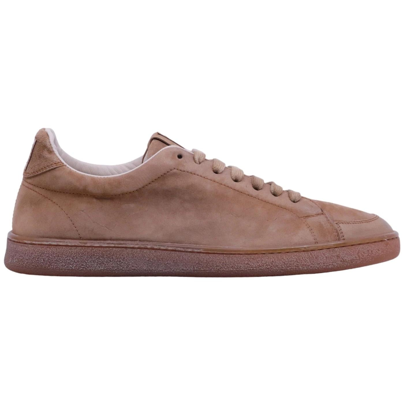 Sneaker uomo Moma 24401A in pelle scamosciata marrone 