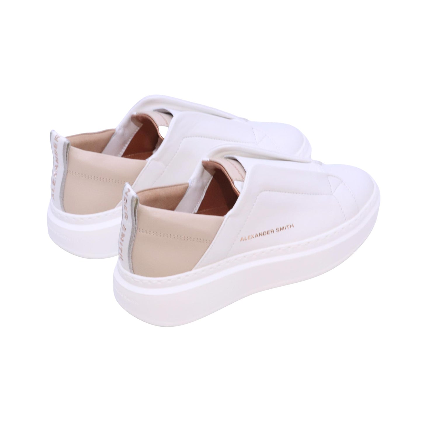 Alexander Smith Wembley sneaker slip-on donna in pelle bianca 