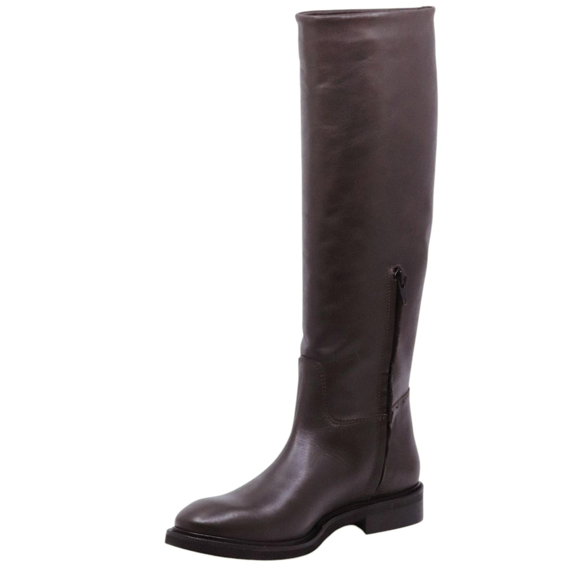 Stivale donna cavallerizzo Ranyé Cav in pelle marrone 