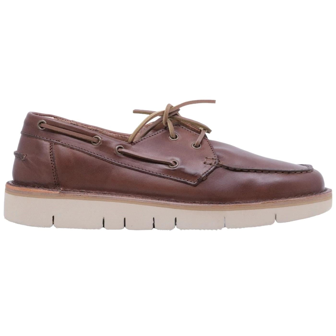 Astorflex Boatflex scarpa da barca in pelle di colore marrone 