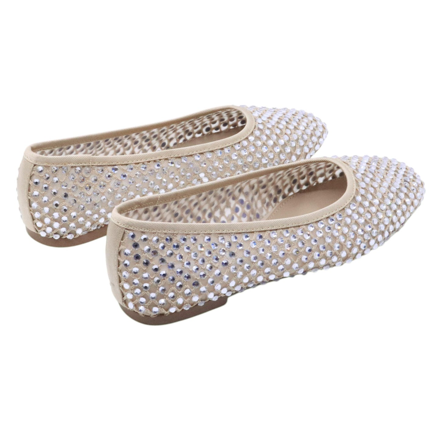 Ballerina Steve Madden Marli in tessuto a rete nude 