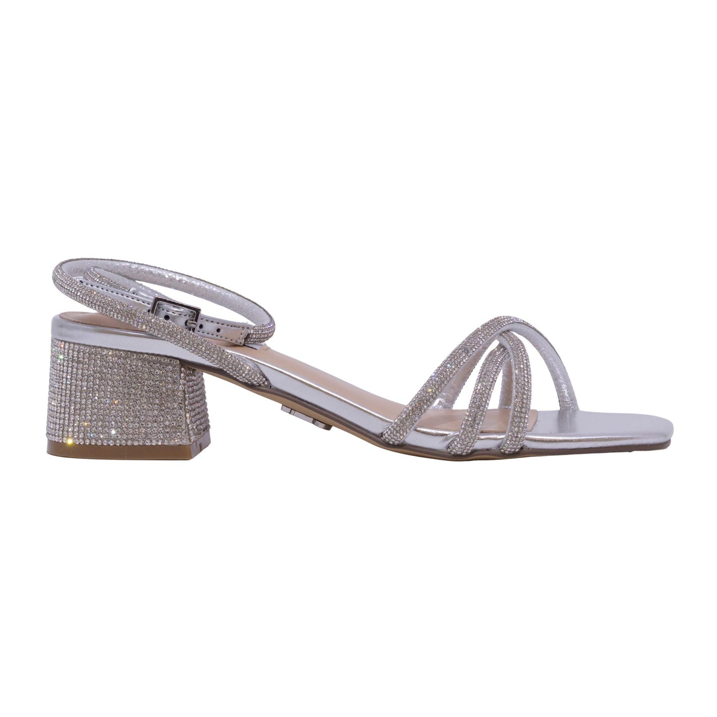 Steve Madden Cerena sandalo donna argento con strass 