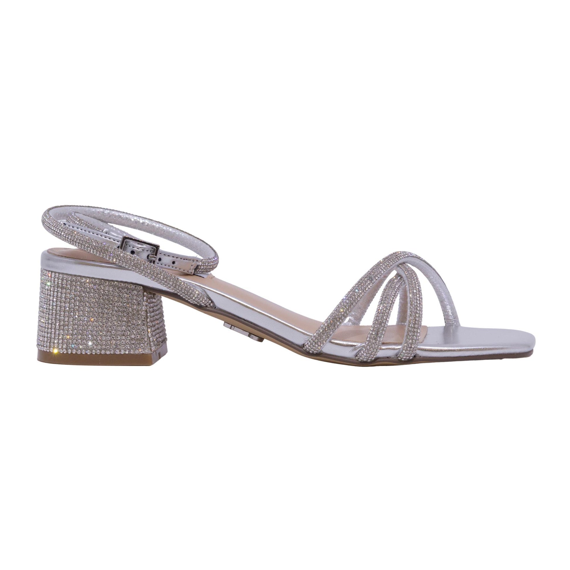 Steve Madden Cerena sandalo donna argento con strass 