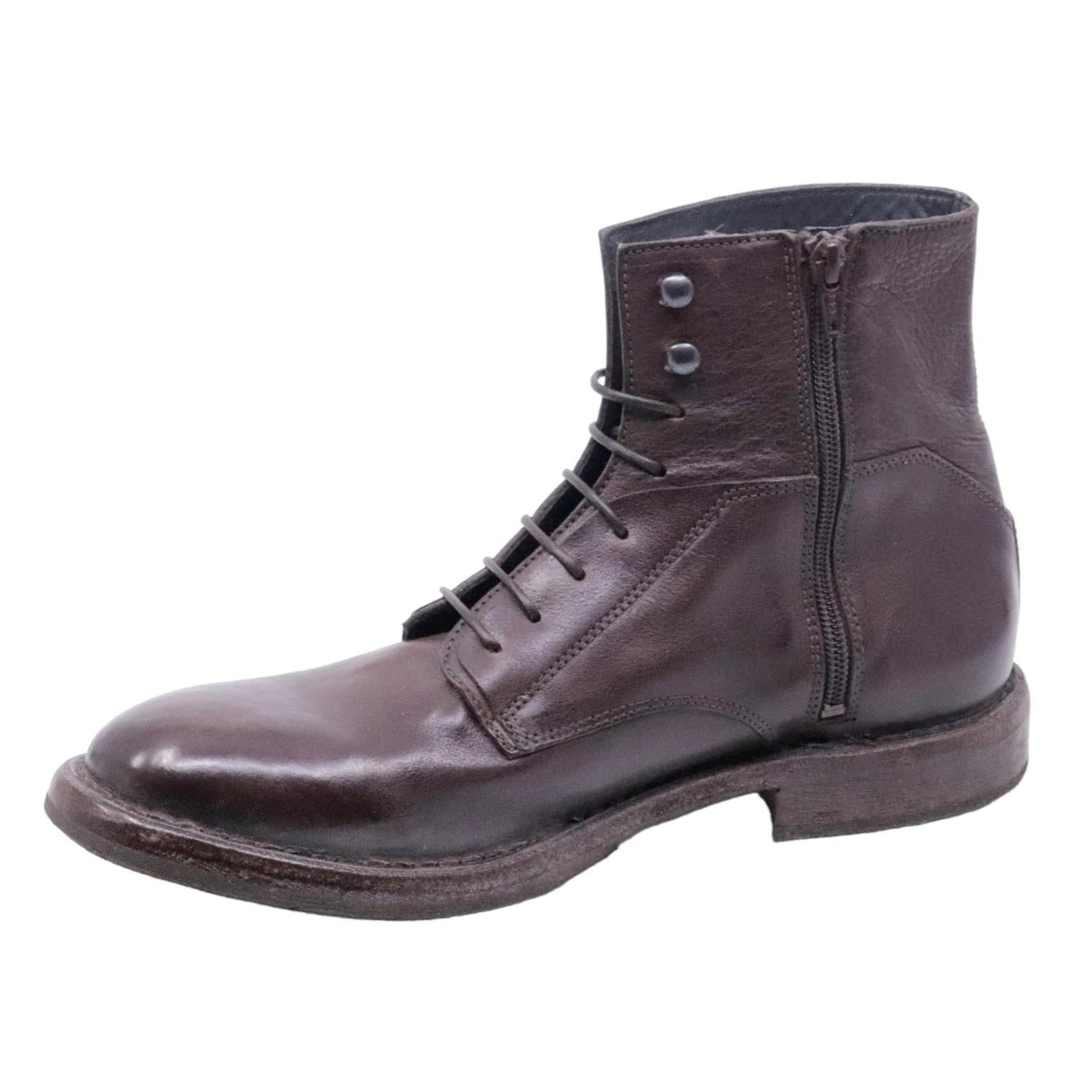 Stivaletto Moma 50308B CU da uomo in pelle marrone 