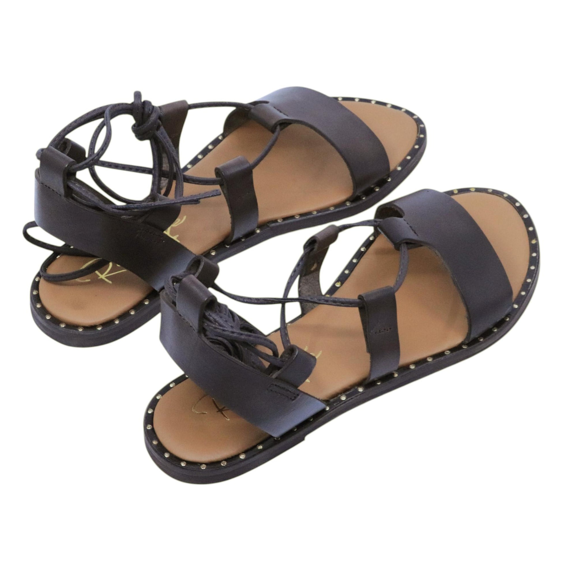 Sandalo donna Ranyé PCB05 in pelle testa di moro 