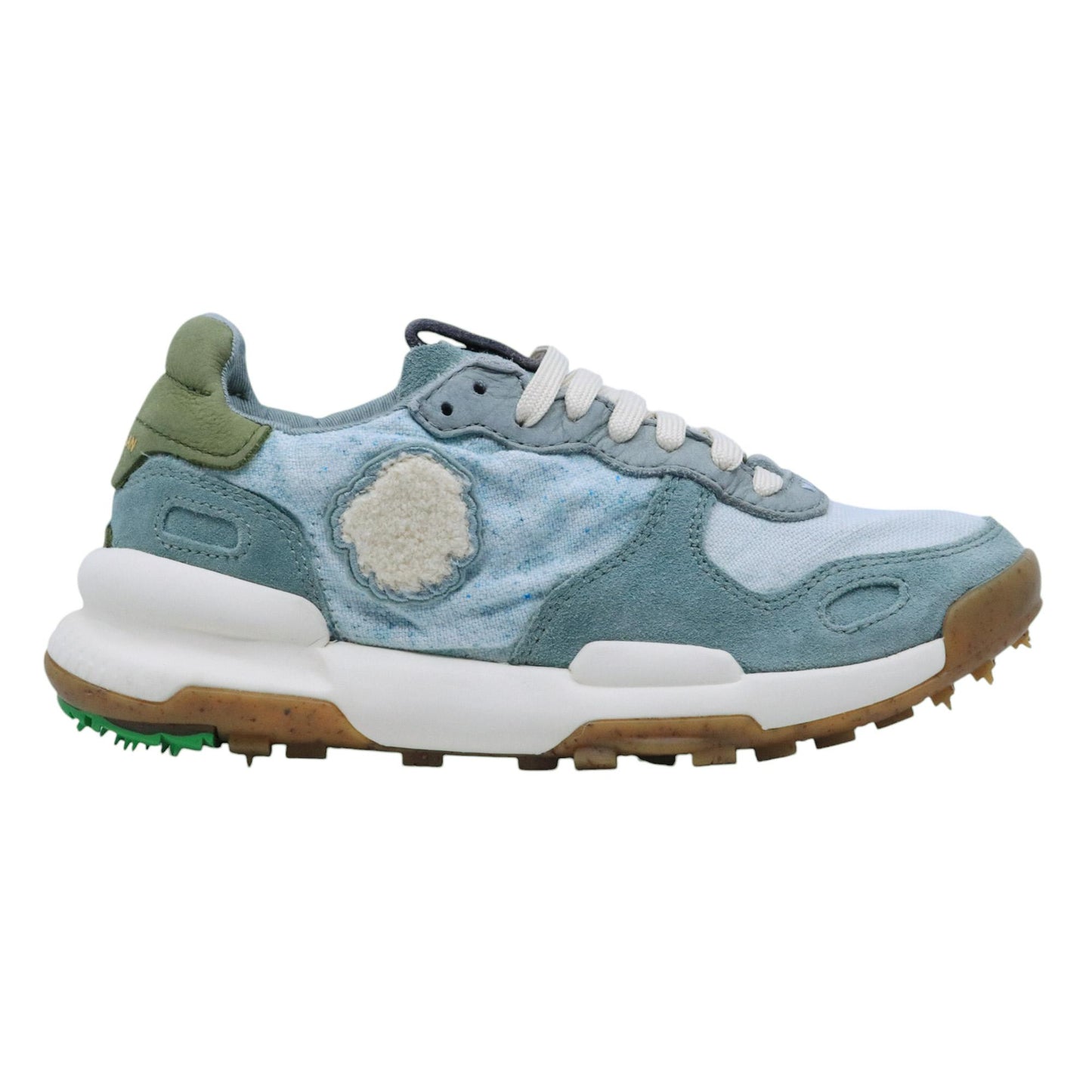 Satorisan Chacrona Linen sneaker donna in lino verde acqua 