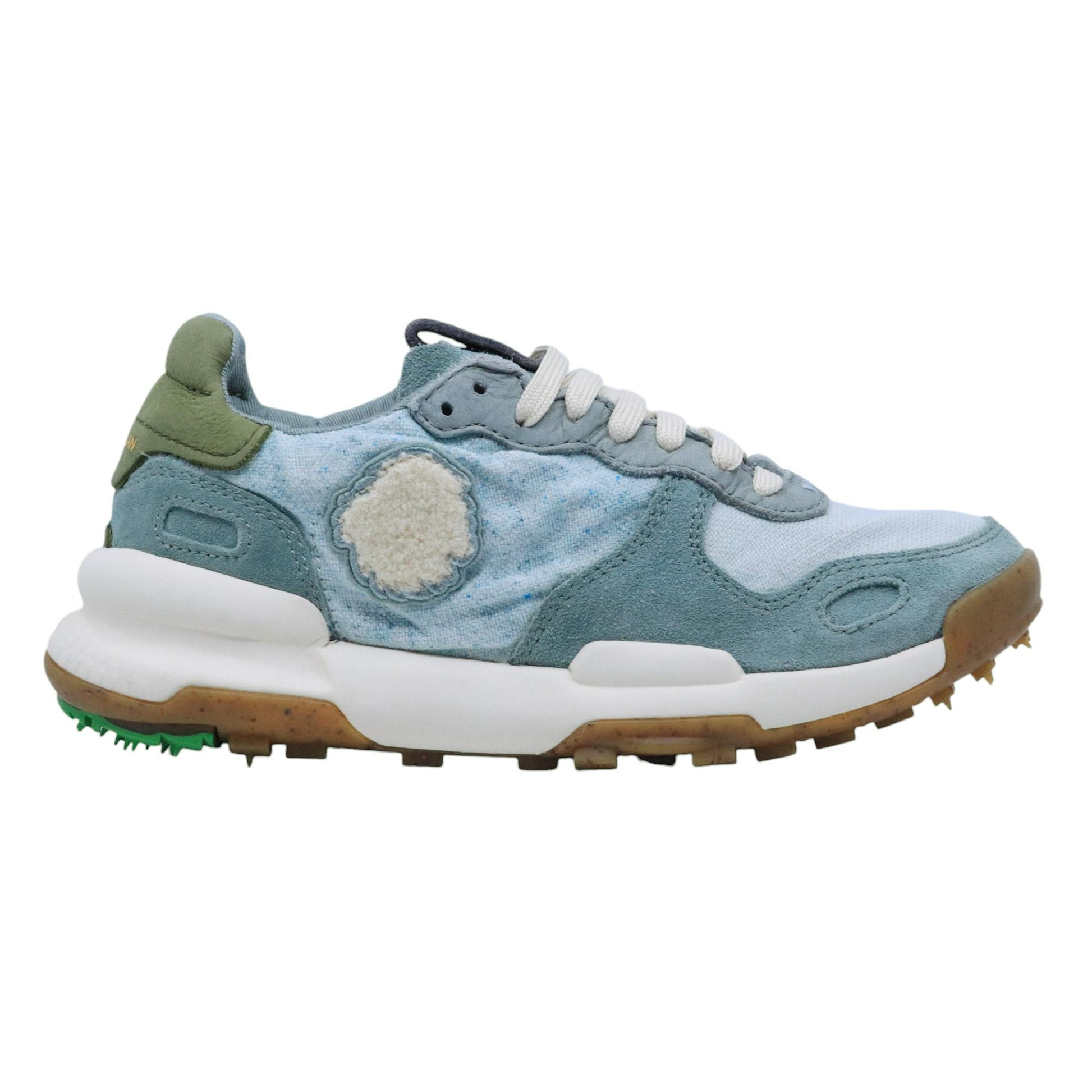 Satorisan Chacrona Linen sneaker donna in lino verde acqua 