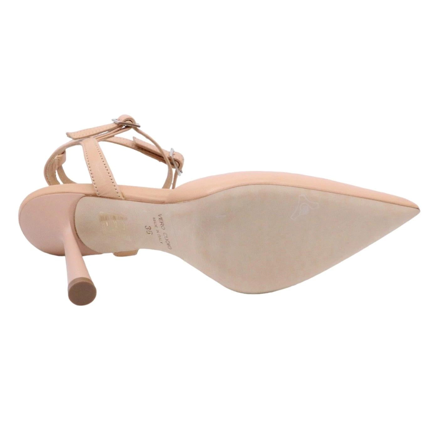 Slingback donna Chantal 1967 in pelle di colore nude 