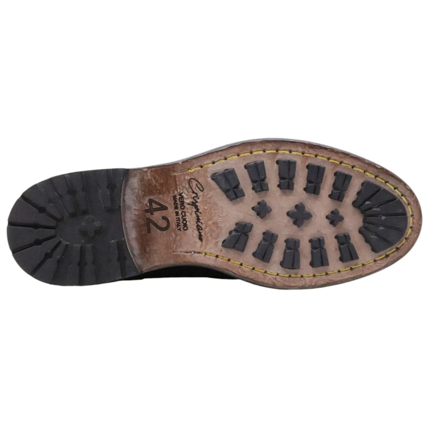 Crispiniano 482 stivaletto uomo in pelle marrone 