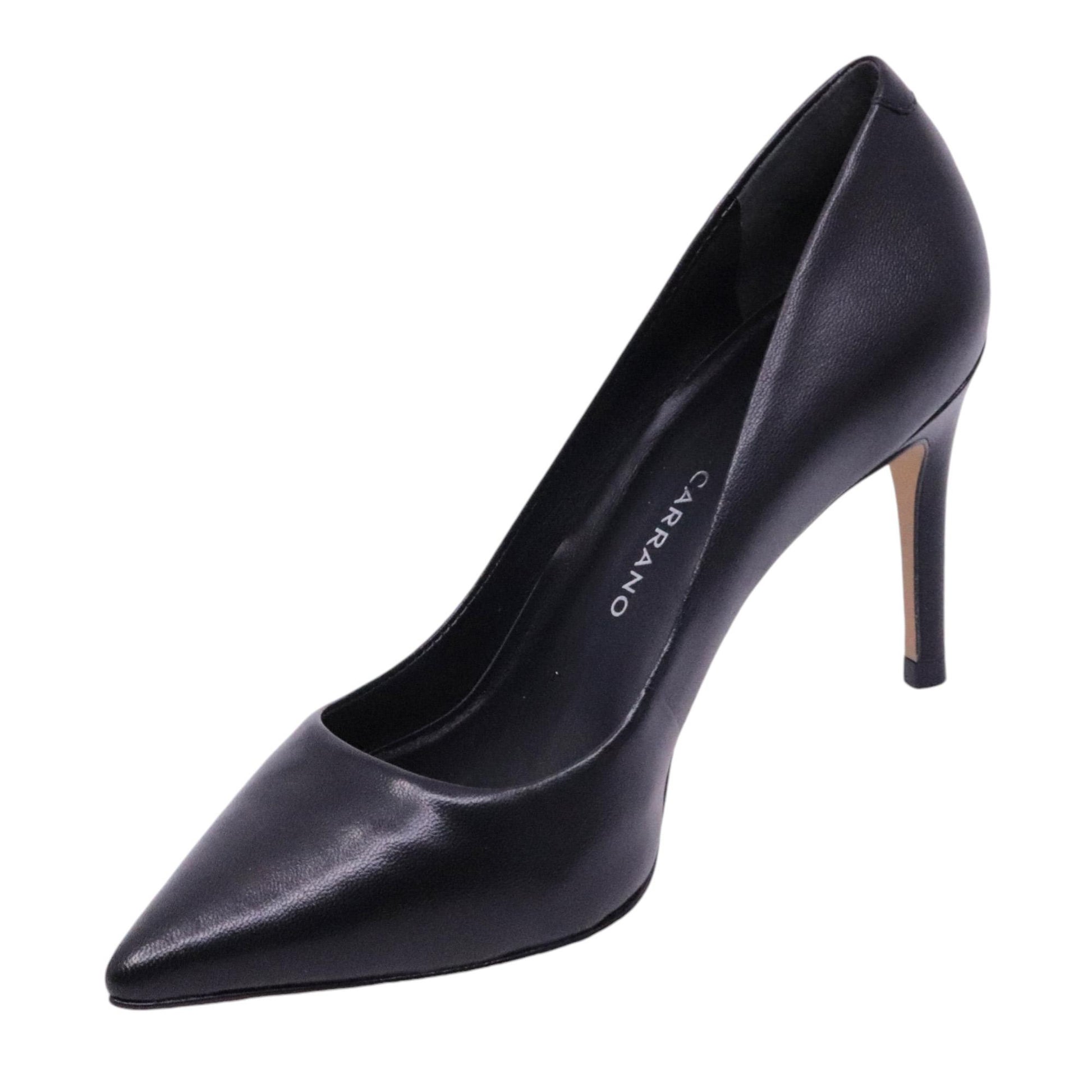 Décolleté donna Carrano 195009 in pelle di colore nero 