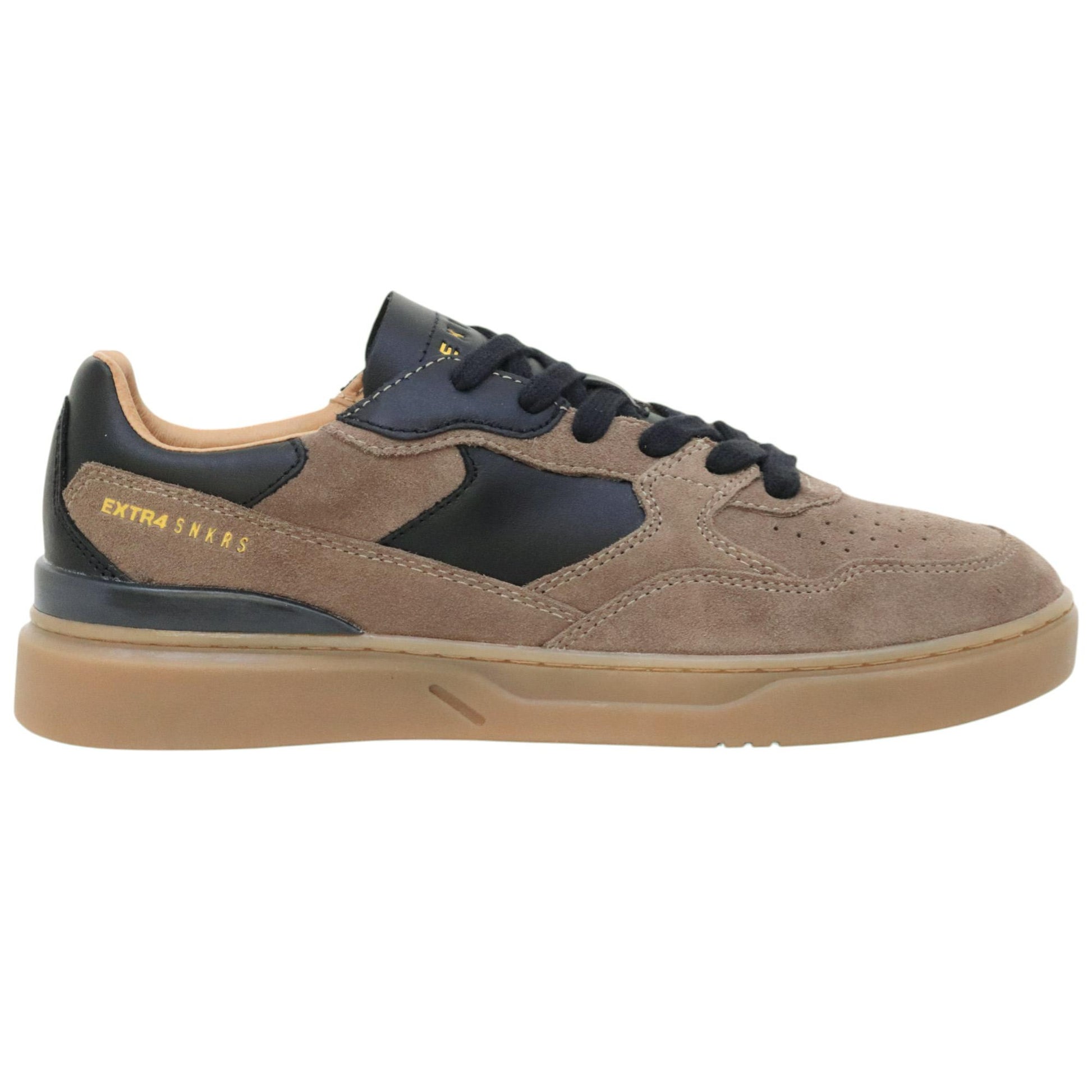 Extr4 Club Tennis sneaker uomo in camoscio marrone 