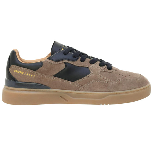 Extr4 Club Tennis sneaker uomo in camoscio marrone 