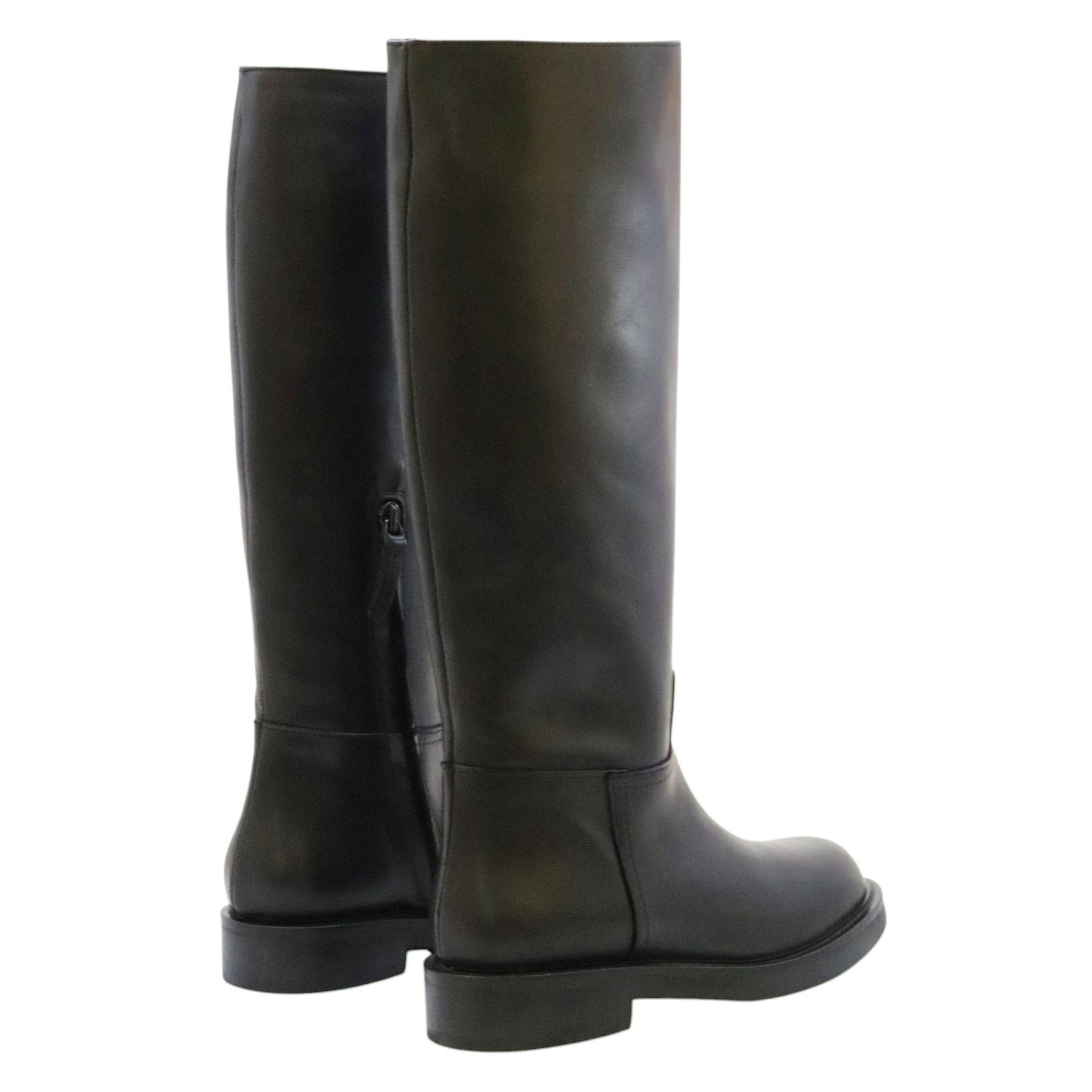 The Seller MW560 stivale donna in pelle nera 