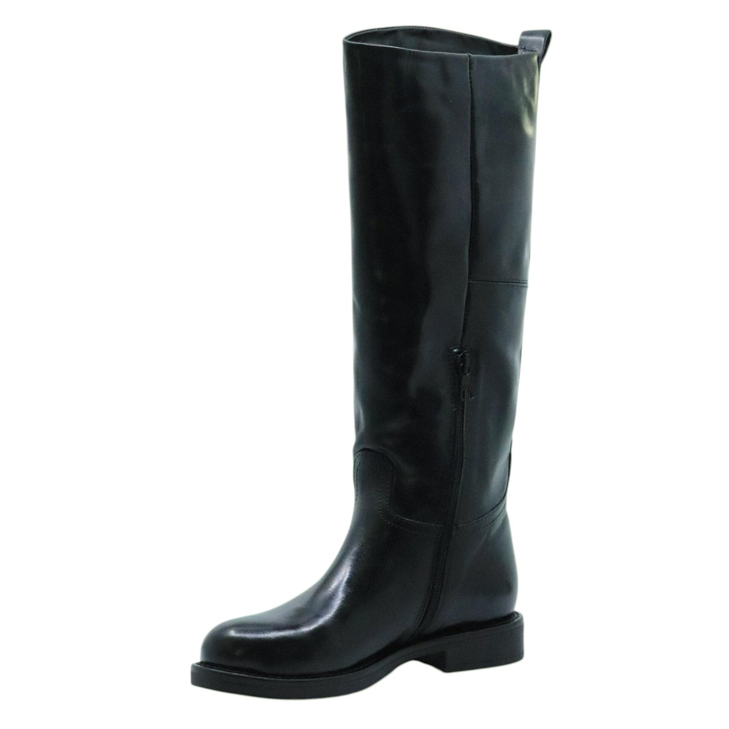 Mjus L92304 stivale donna pelle nera zip laterale 