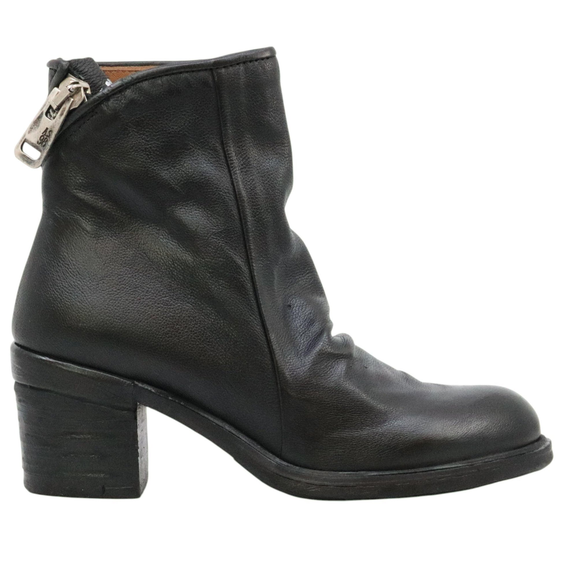 AS98 Jase A24208 stivaletto donna in pelle nera 