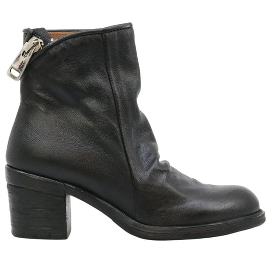 AS98 Jase A24208 stivaletto donna in pelle nera 
