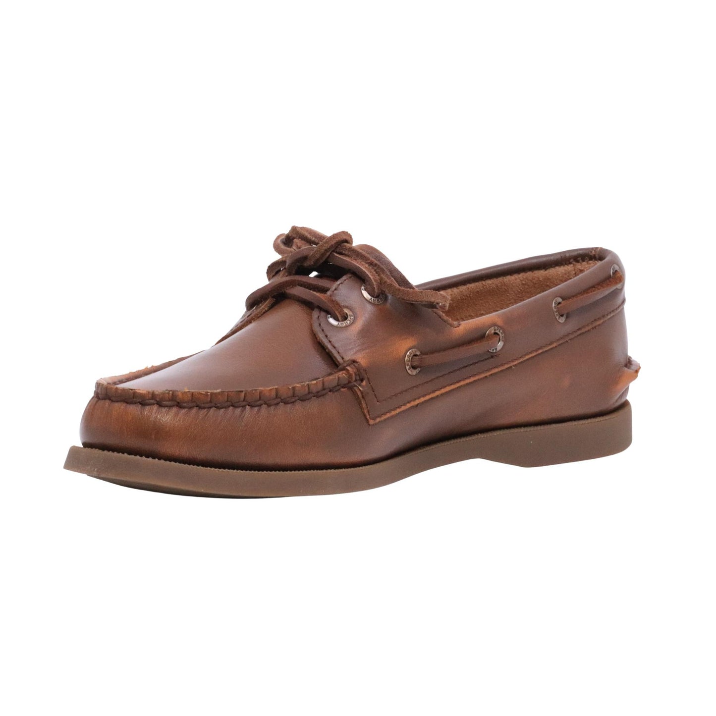 Sperry A/O 2-Eye scarpa da barca mocassino donna in pelle marrone 
