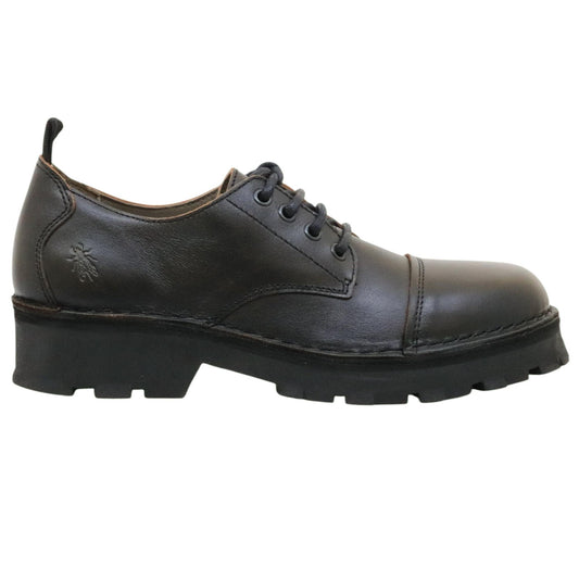 Fly London KLOU134 scarpa stringata uomo in pelle nera KLOU134BLACK FLY LONDON