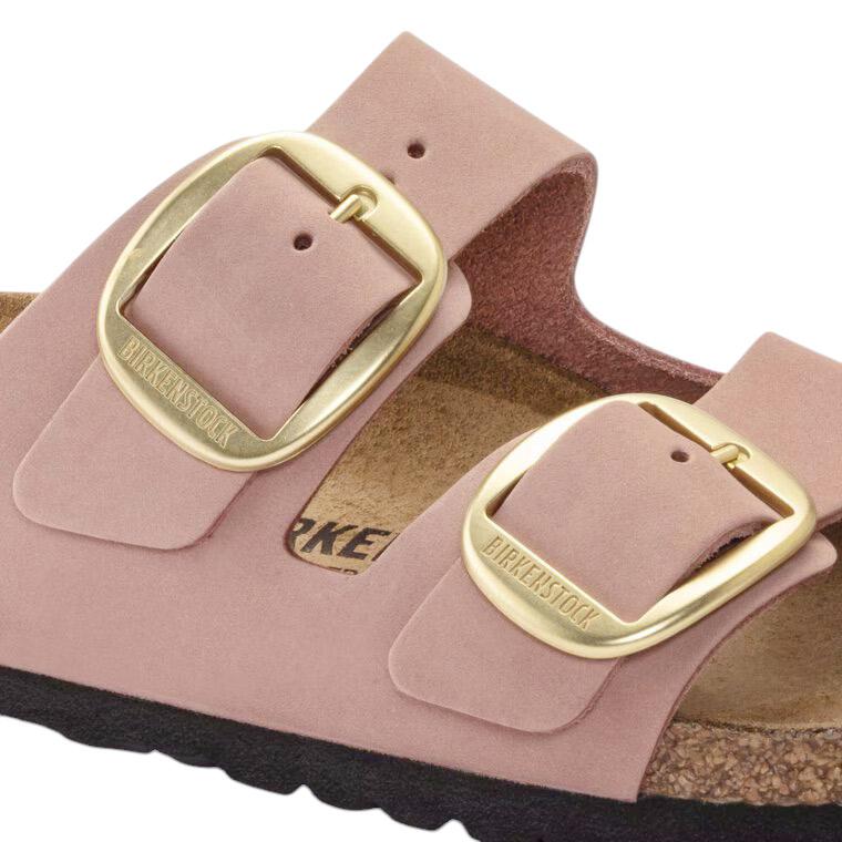 Birkenstock Arizona Big Buckle doppia fibbia nubuk rosa antico 