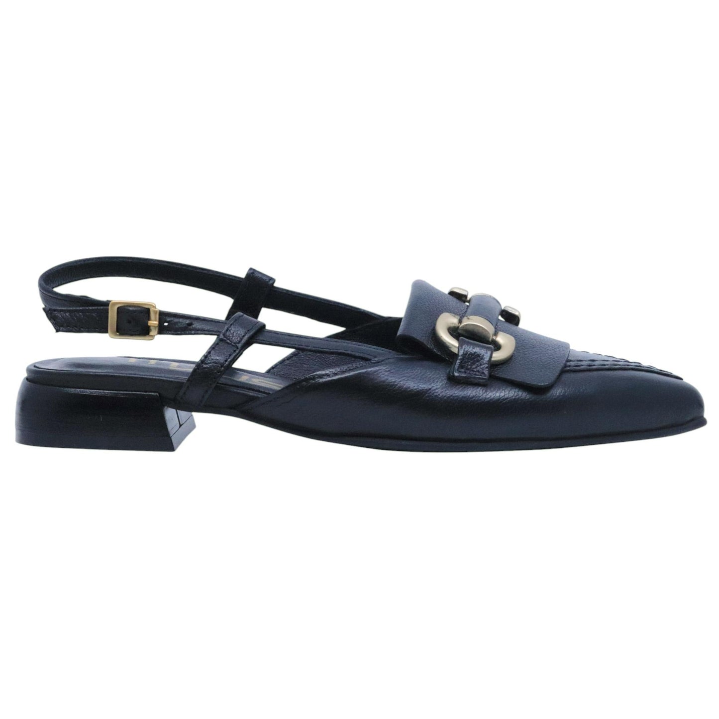 Slingback donna Mjus T98103 in pelle nera 