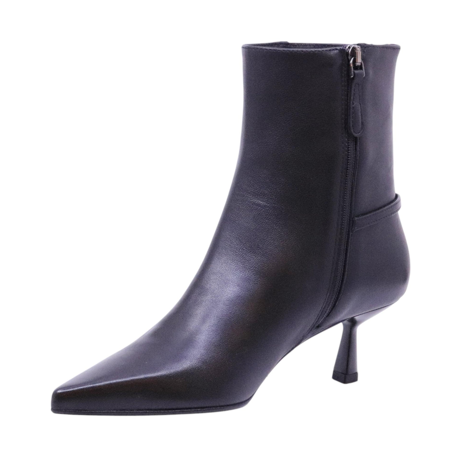 Chantal 2746 tronchetto donna in pelle nera 