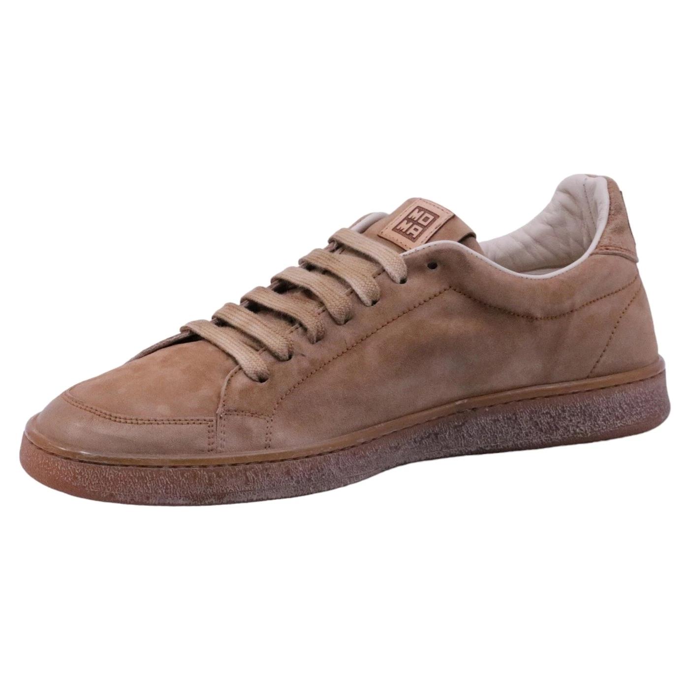Sneaker uomo Moma 24401A in pelle scamosciata marrone 