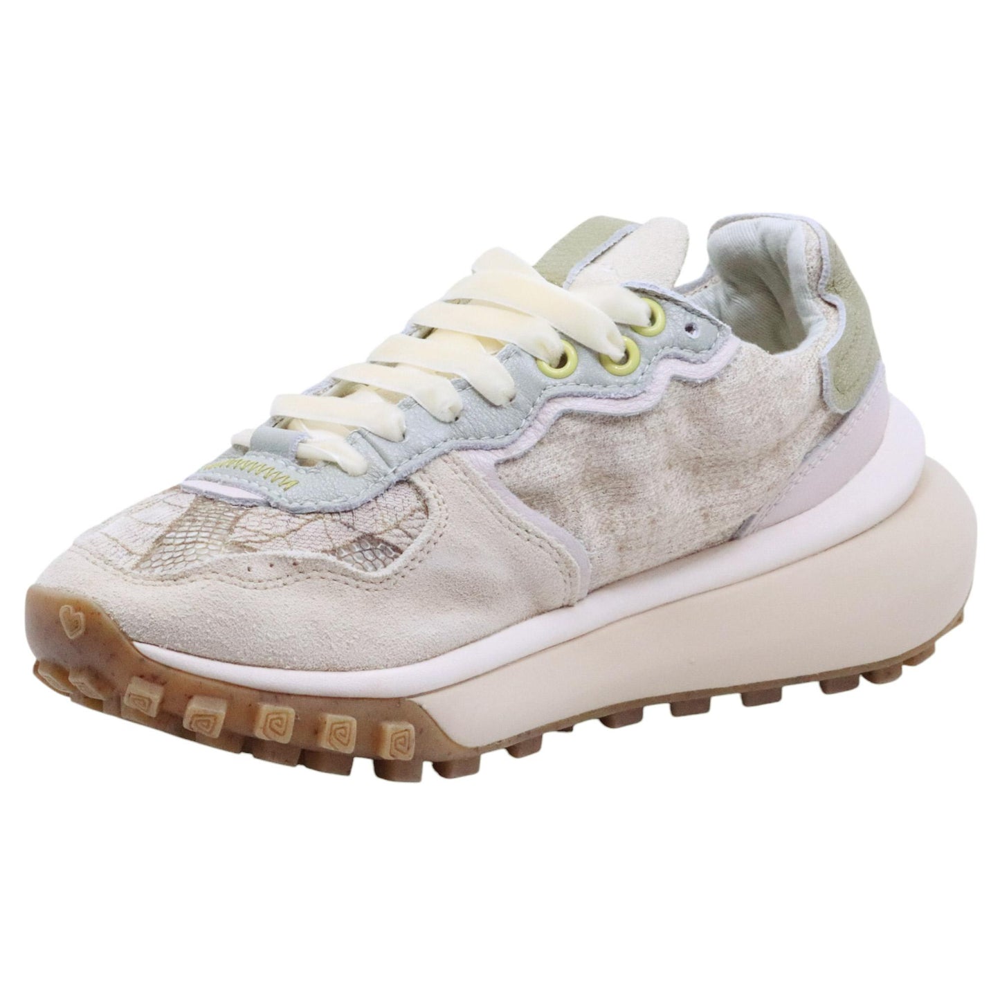Satorisan Chacrona Metta Lino sneaker donna in lino bianco 