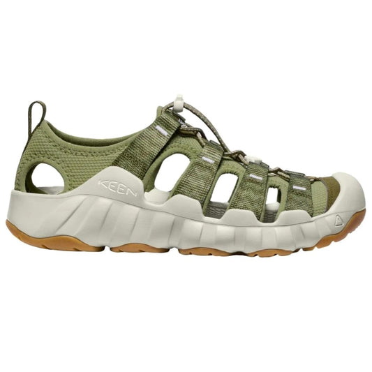 Sandalo uomo Keen Hyperport H2 1028654 con elastico verde oliva 