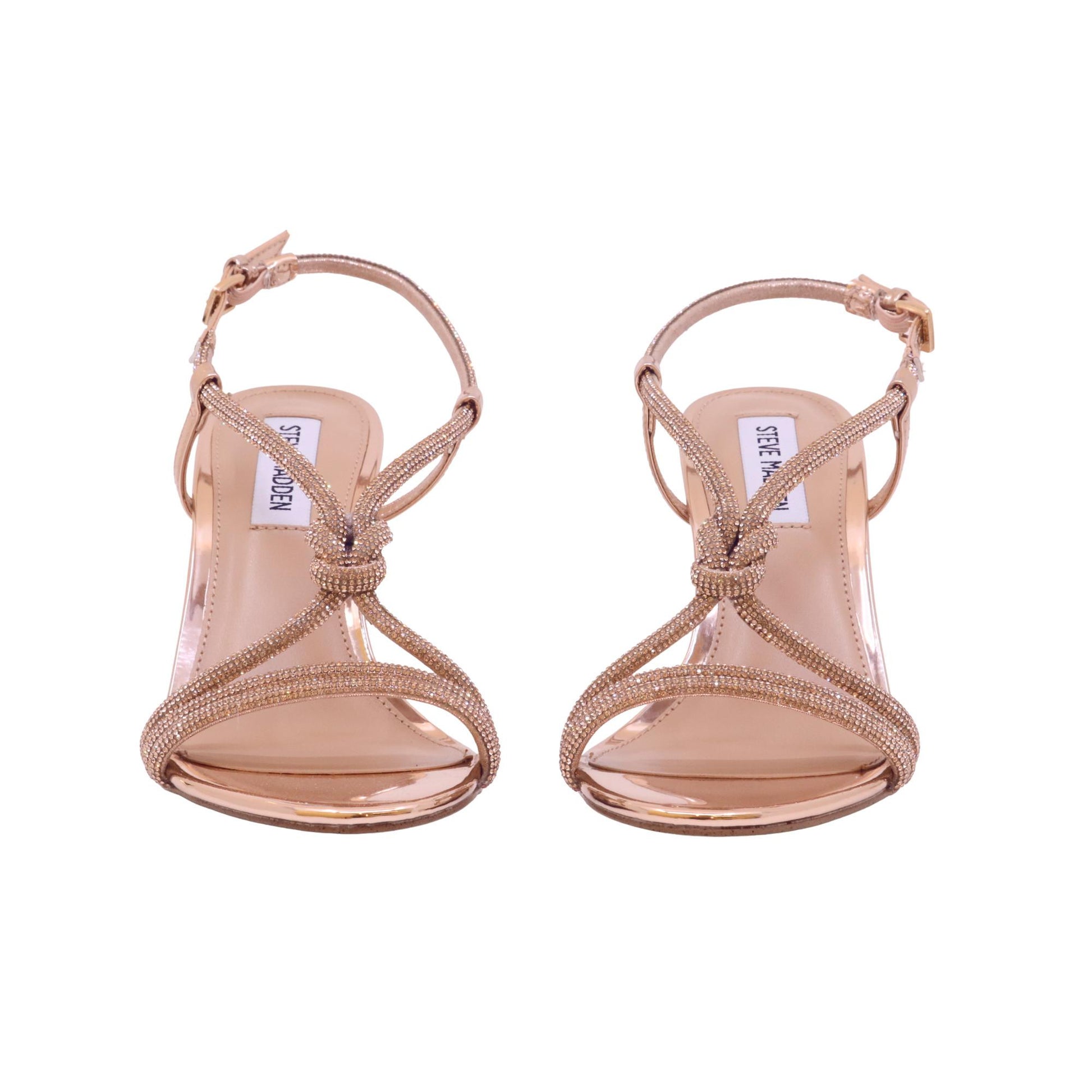 Steve Madden Regale sandalo donna con strass color oro rosa 