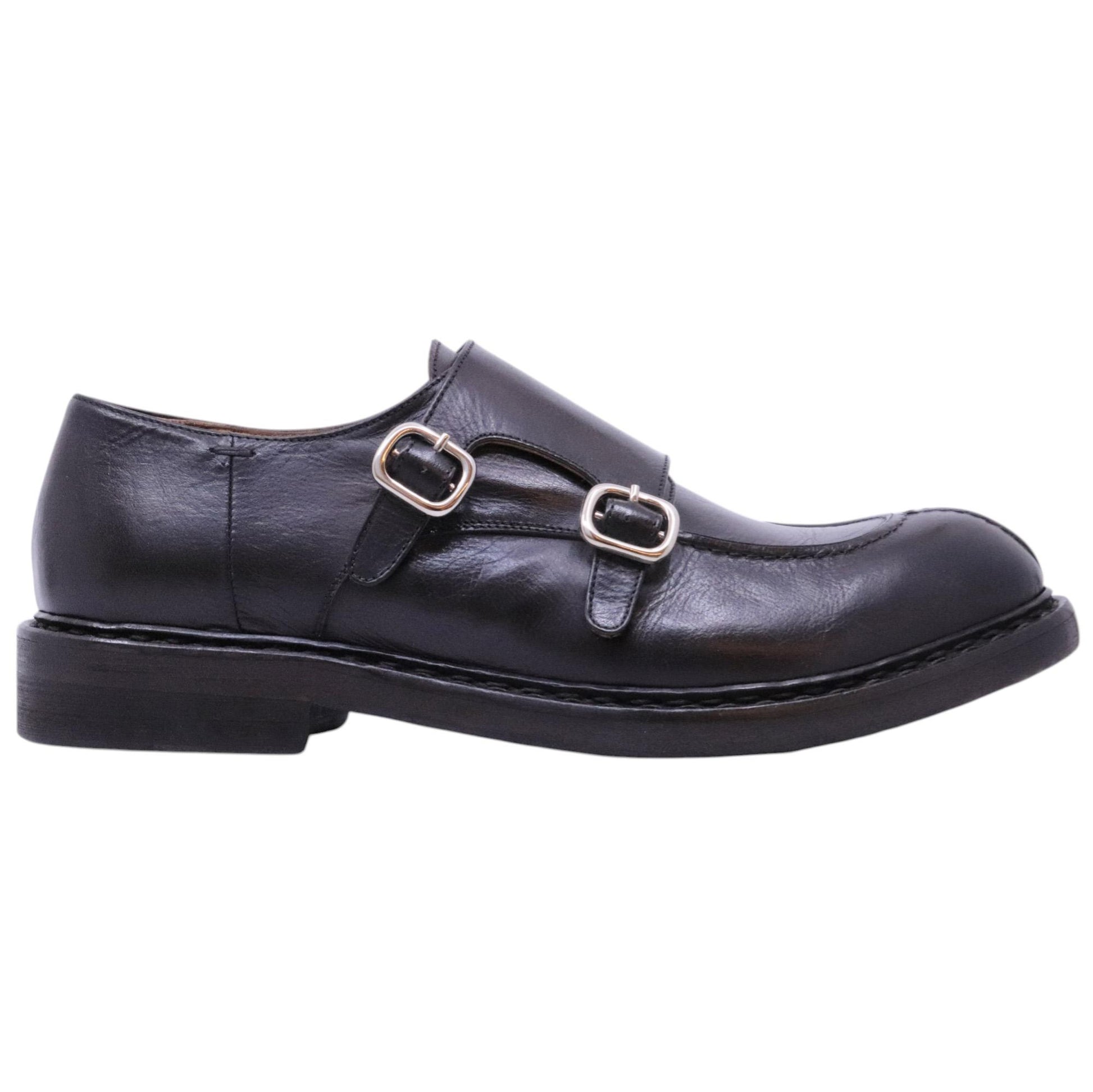 Crispiniano 6092 scarpa uomo doppia fibbia 