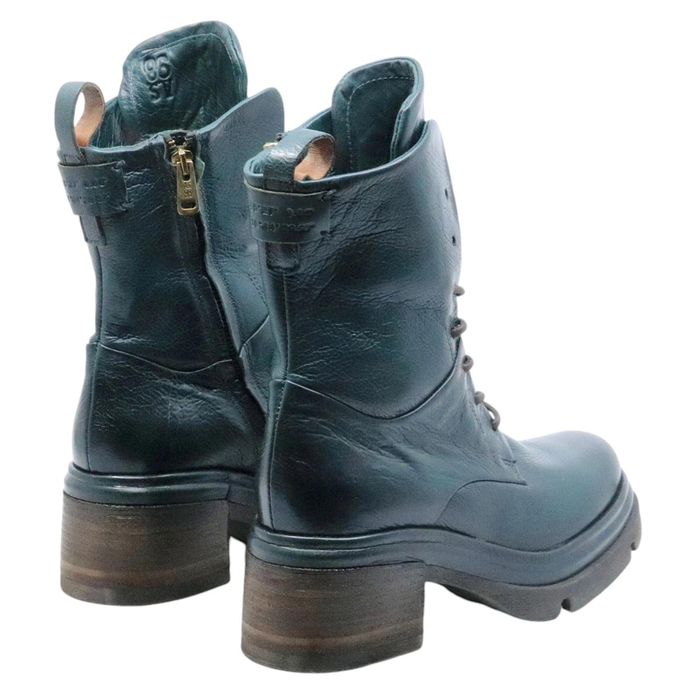 Anfibio donna AS98 A89214 in pelle verde 