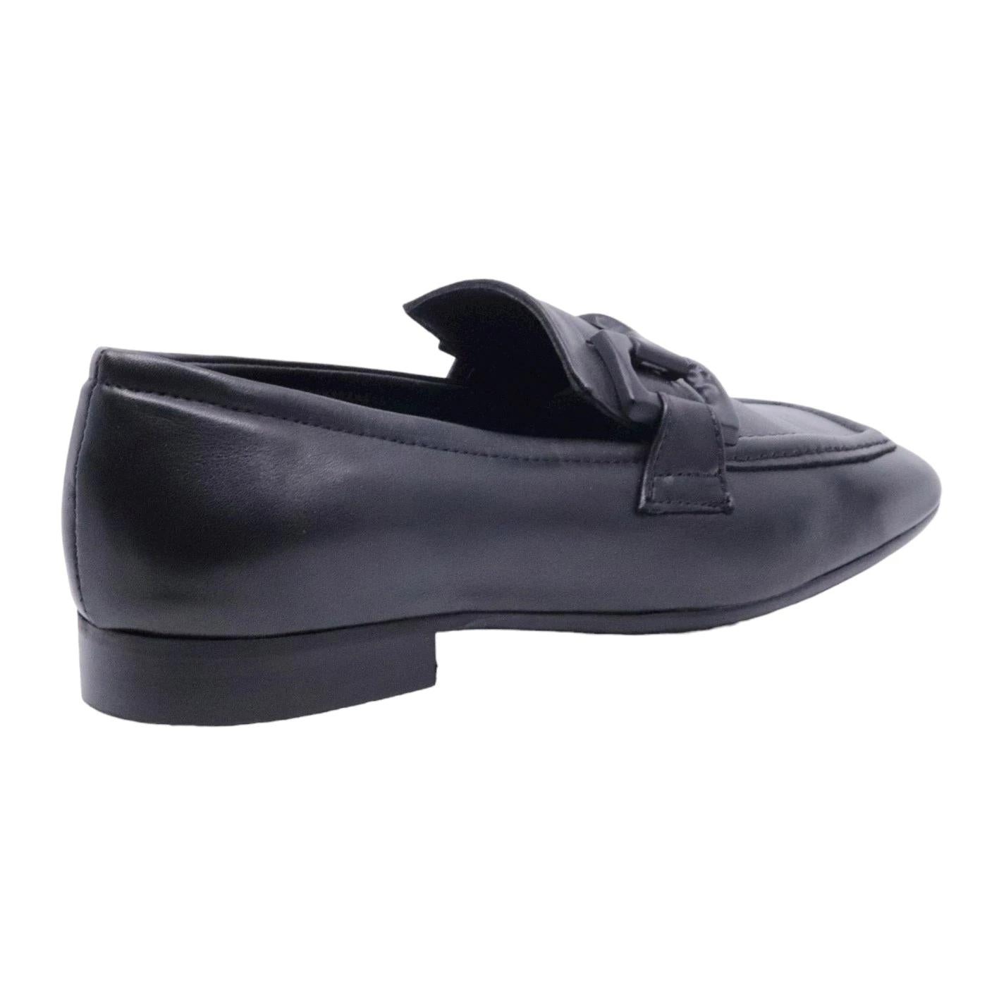 Mocassino donna Poesie Veneziane in pelle di colore nero 