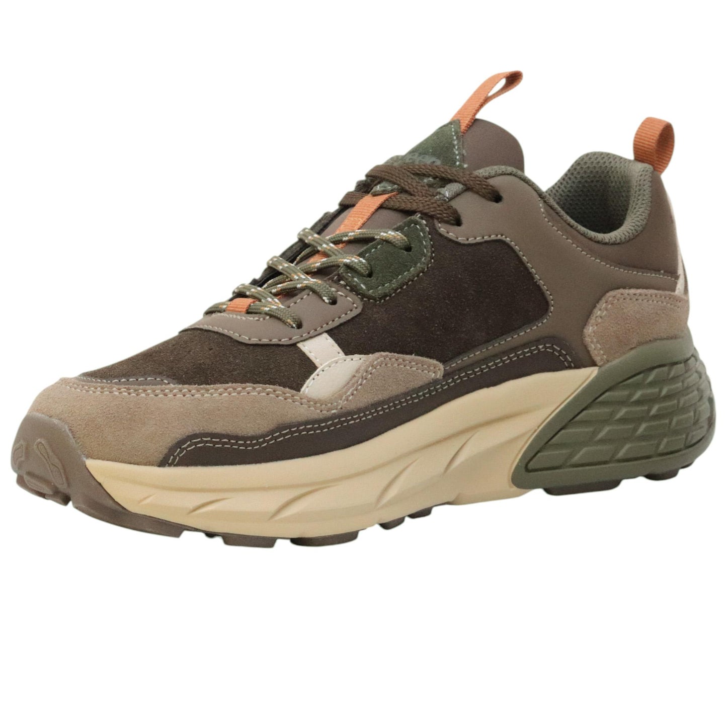 Jeep Footwear Groove sneaker uomo in pelle scamosciata marrone 