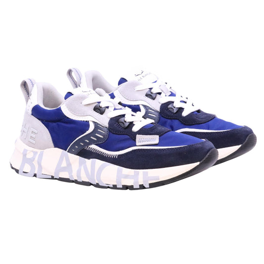 Voile Blanche Club01 sneaker uomo suede nylon blue grey 