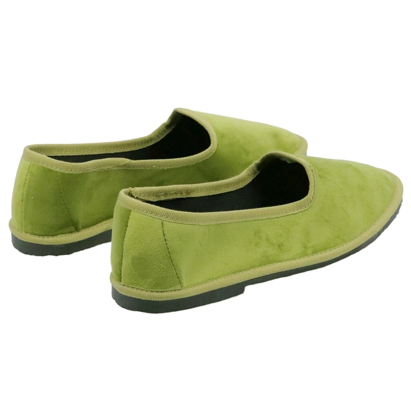 Scarpa Friulana donna Jaffè 125 in velluto verde acido 
