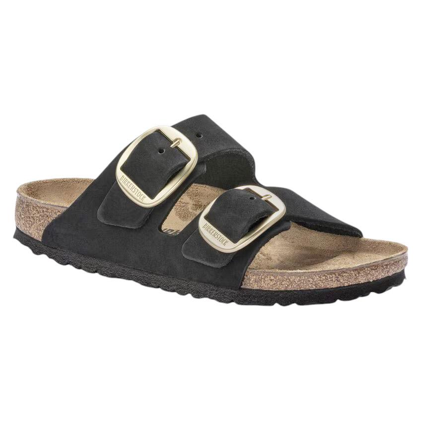 Birkenstock Arizona Big Buckle doppia fibbia nubuk nero 