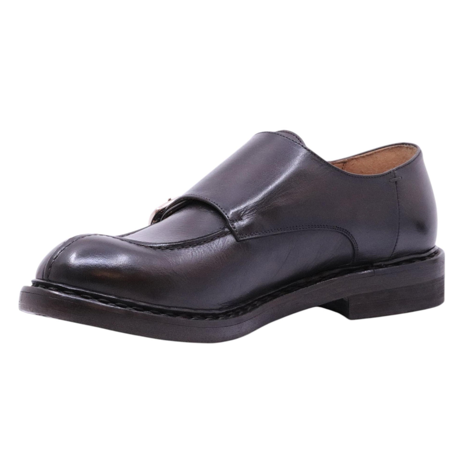 Crispiniano 6092 scarpa uomo doppia fibbia 